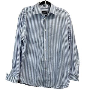 CANALI Striped Button Down Dress Shirt